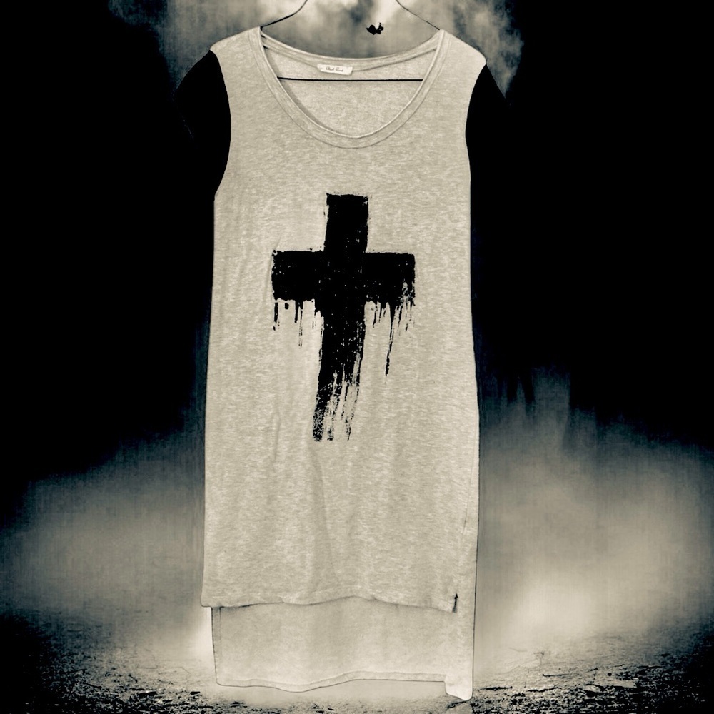 VINTAGE Rare Goth Sweatshirt Dress  Grunge Witchcore witchy goth - Picture 5 of 9